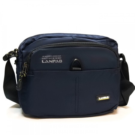 Мужская сумка через плечо Lanpad 65349 blue купить недорого в Ты Купи