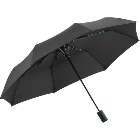 Зонт складной Fare 5583 Антрацит с бирюзовым (1058) купить недорого в Ты Купи