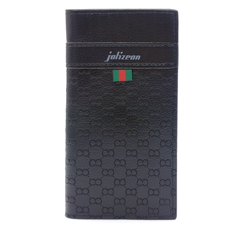 Мужское черное портмоне из кожзама Bovi's FM-0621 купить недорого в Ты Купи