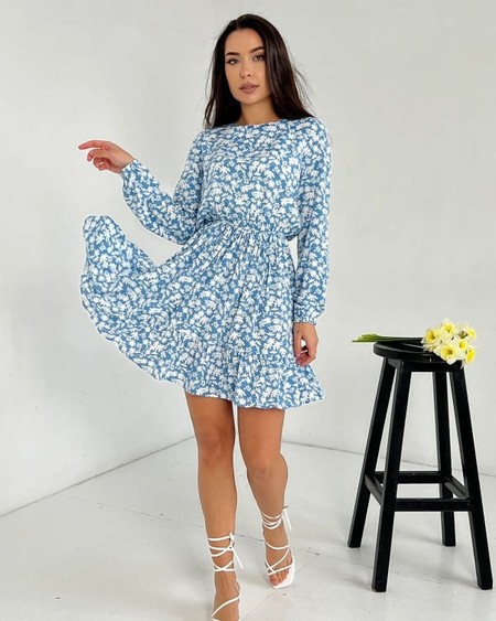Платье ISSA PLUS 13849 XL голубой купить недорого в Ты Купи