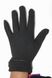 8,5 - Жіночі чорні стрейчеві рукавички на хутряному утеплювачі