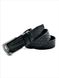 Мужской кожаный ремень Weatro 3,3 х 105-125 см Черный ru-33mkr-0014