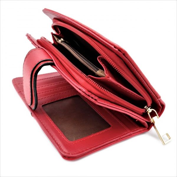 Жіночий місткий гаманець зі шкірозамінника Wenty B0253-M-red купити недорого в Ти Купи