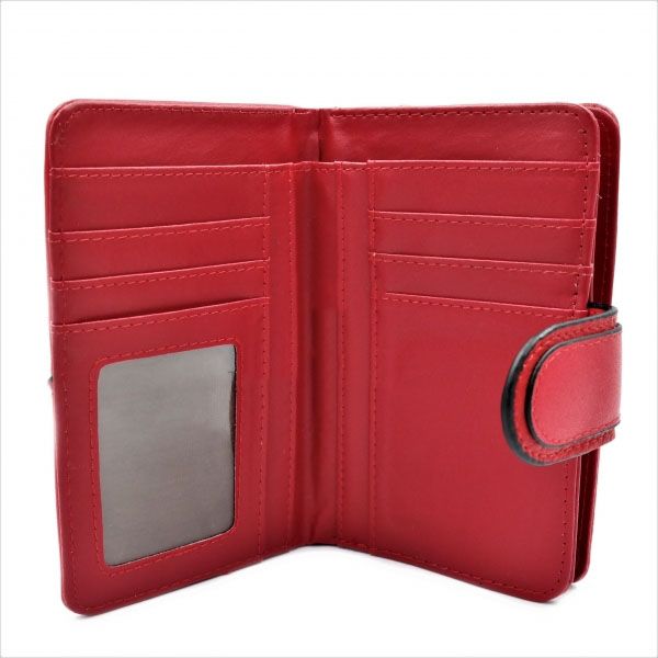Женский вместительный кошелек из кожзама Wenty B0253-M-red купить недорого в Ты Купи
