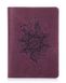 Обложка для паспорта из кожи HiArt PC-02 Shabby Plum Mehendi Classic Фиолетовый