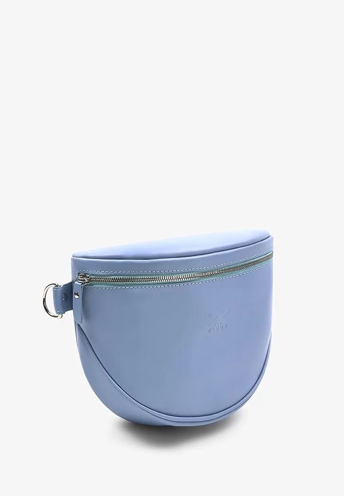 Кожаная поясная сумка/&thinsp;кроссбоди The Wings tw-vacation-light-blue купить недорого в Ты Купи