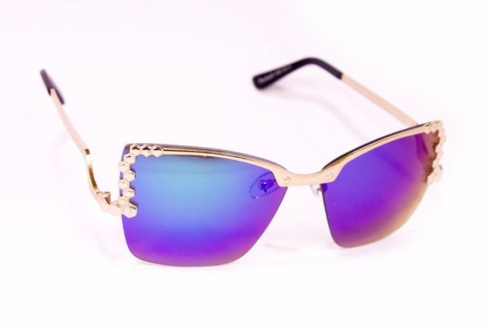 Жіночі сонцезахисні дзеркальні окуляри 6363-3 купити недорого в Ти Купи