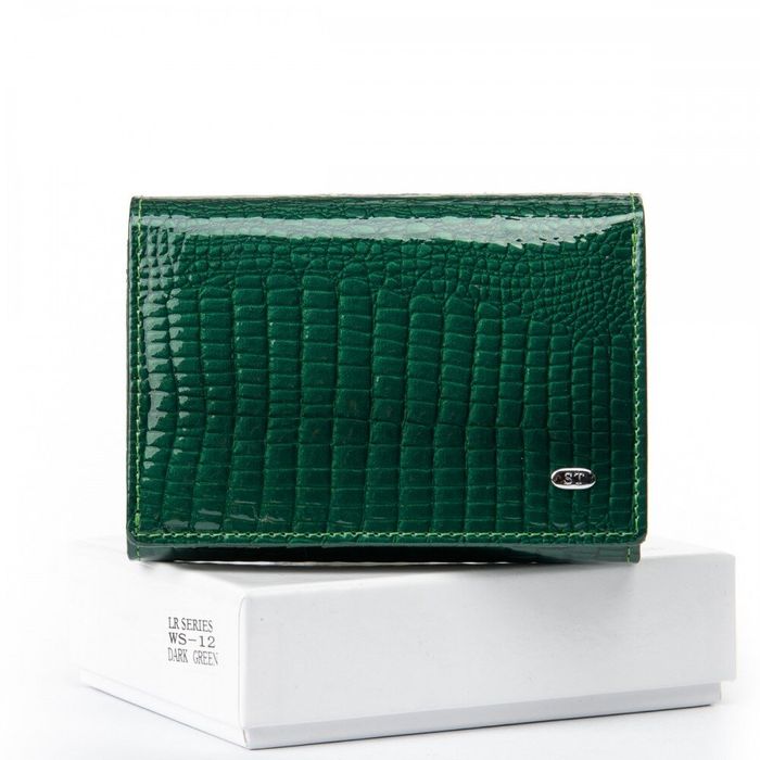 Жіночий гаманець зі шкіри LR SERGIO TORRETTI WS-12 dark-green купити недорого в Ти Купи