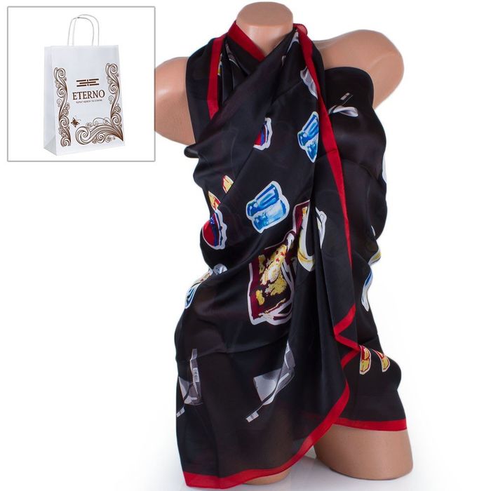 Атласный женский шарф ETERNO 180 на 72 см ES1908-14-1 купить недорого в Ты Купи