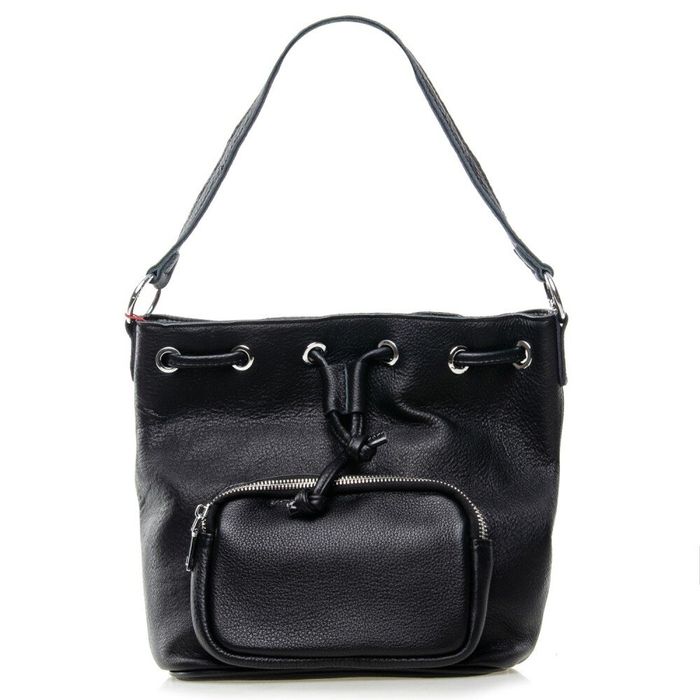 Жіноча чорна шкіряна сумка ALEX RAI 7-01 7110 black купити недорого в Ти Купи