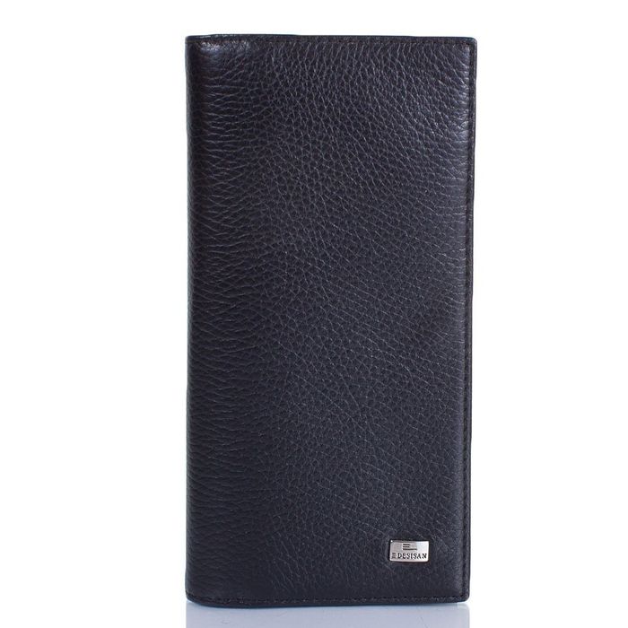 Жіночий чорний шкіряний гаманець DESISAN SHI735-01-2FL купити недорого в Ти Купи
