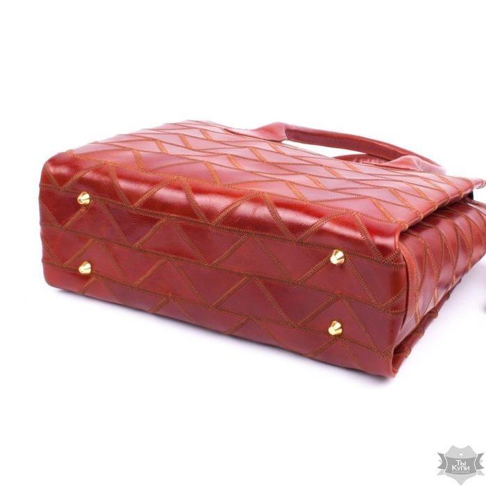 Жіноча шкіряна червоно-коричнева сумка Valenta ВЕ61301510 купити недорого в Ти Купи