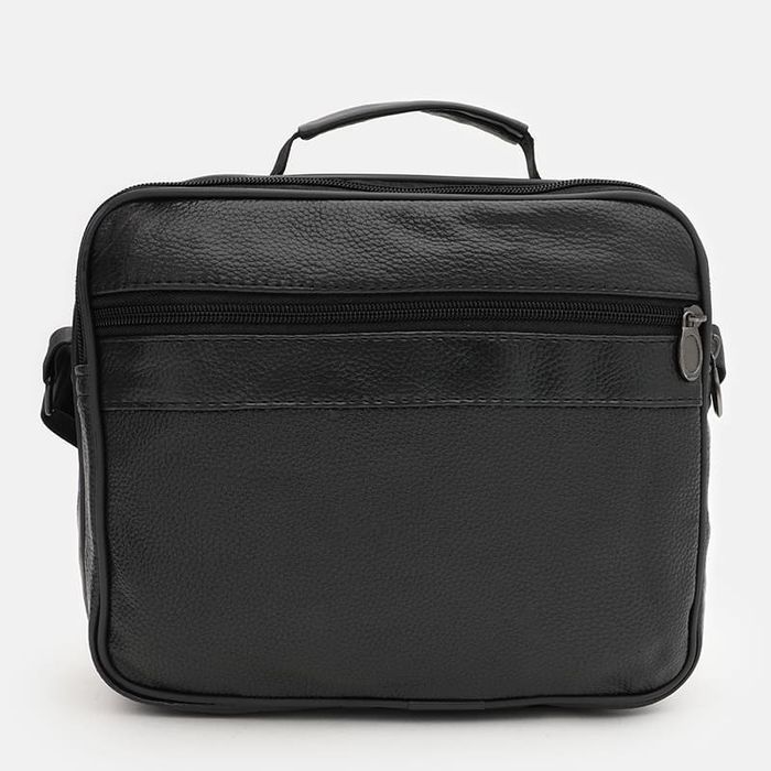 Мужская кожаная сумка барсетка Borsa Leather K16687-3-black купить недорого в Ты Купи
