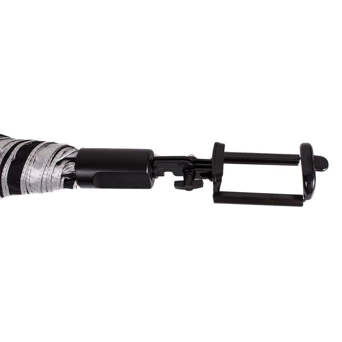 Сірий - Парасолька жіноча механічна з функцією селф-палки HAPPY RAIN u43998-1 купити недорого в Ти Купи