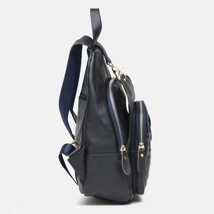 Жіночий шкіряний рюкзак Keizer K1315-blue купити недорого в Ти Купи
