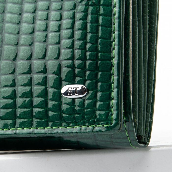 Жіночий гаманець зі шкіри LR SERGIO TORRETTI WS-12 dark-green купити недорого в Ти Купи