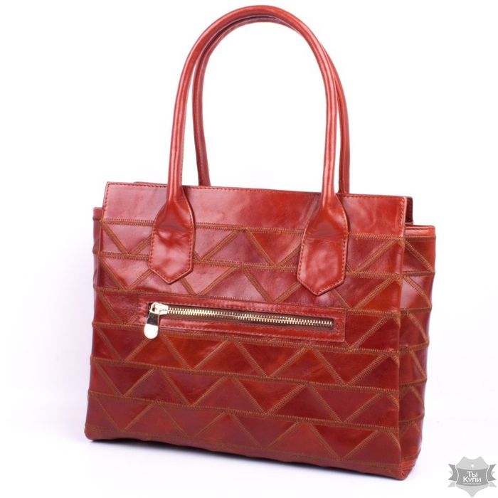 Женская кожаная красно-коричневая сумка Valenta ВЕ61301510 купить недорого в Ты Купи