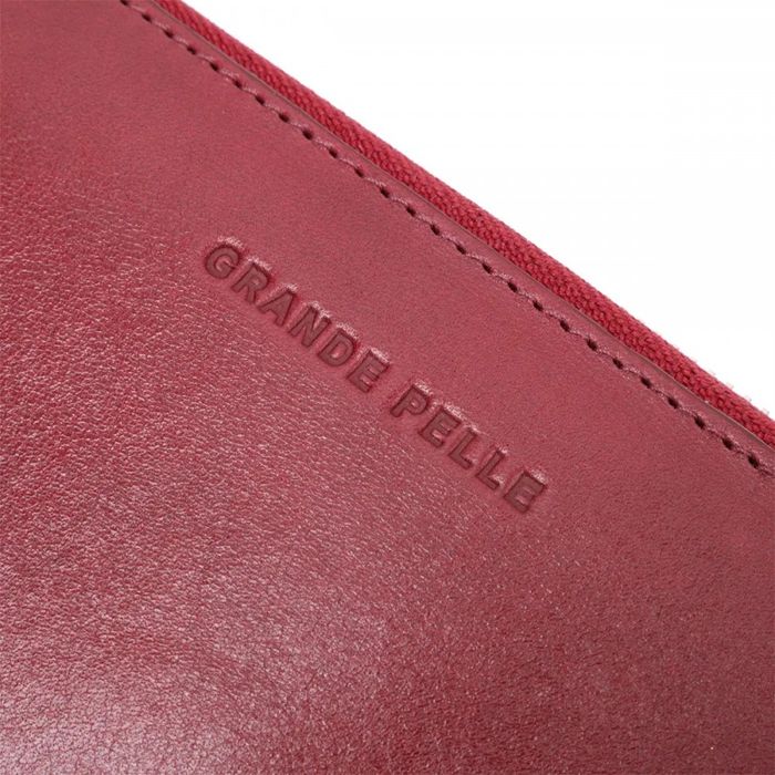 Кожаный женский кошелек ручной работы GRANDE PELLE 16796 купить недорого в Ты Купи