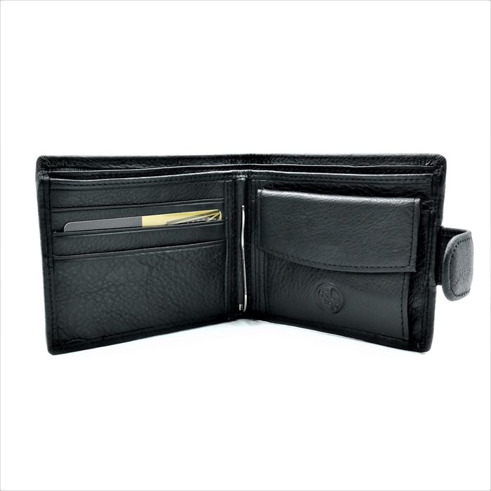 Мужской кожаный кошелек Weatro 11,5 х 9,5 х 3 см Черный wtro-nw-208-0613-07 купить недорого в Ты Купи