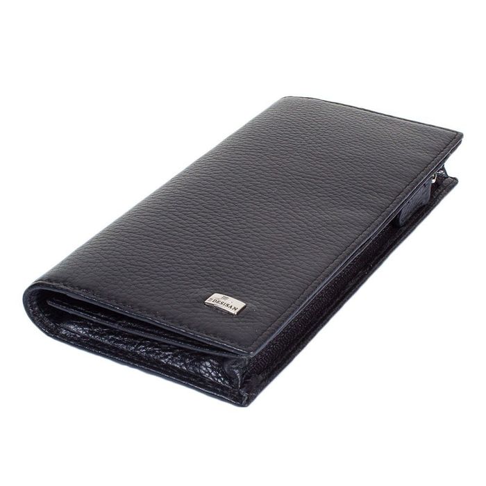 Жіночий чорний шкіряний гаманець DESISAN SHI735-01-2FL купити недорого в Ти Купи