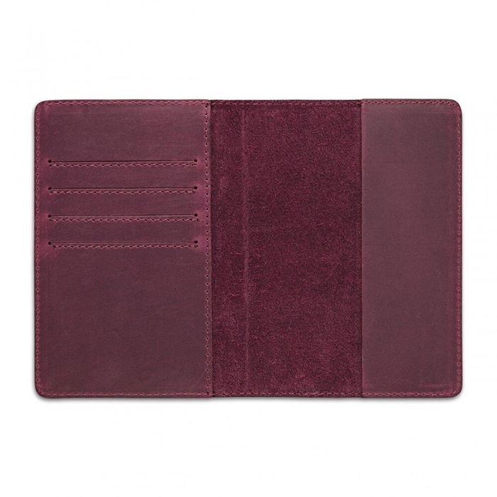 Обкладинка для паспорта зі шкіри HiArt PC-02 7 Discoveries фіолетова Фіолетовий купити недорого в Ти Купи