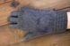 Жіночі рукавички поєднані розтягнення+сірі в’язання 1976s1 s