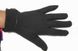 8,5 - Женские черные стрейчевые перчатки на меховом утеплителе