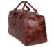 Дорожная коричневая кожаная сумка John McDee jd7156lb