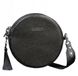 Женская кожаная круглая сумка BlankNote Tablet черная Blackwood BN-BAG-23-BW