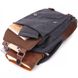 Чоловічий рюкзак з тканини Vintage 22168, Чорний