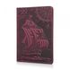Обкладинка для паспорта зі шкіри HiArt PC-02 7 Discoveries фіолетова Фіолетовий