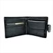 Мужской кожаный кошелек Weatro 11,5 х 9,5 х 3 см Черный wtro-nw-208-0613-07