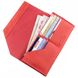 Жіночий шкіряний червоний гаманець GRANDE PELLE 11216