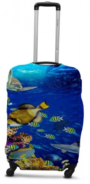 Защитный чехол для чемодана Coverbag дайвинг c рисунком Рыбки 0430 S купить недорого в Ты Купи