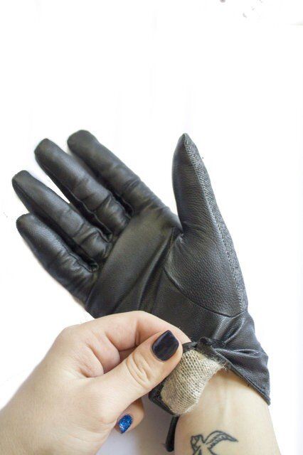 Женские комбинированные серые перчатки Shust Gloves купить недорого в Ты Купи