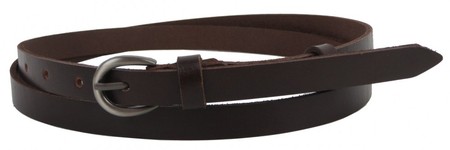 Женский кожаный ремень Skipper 1408-15 темно-коричневый купить недорого в Ты Купи