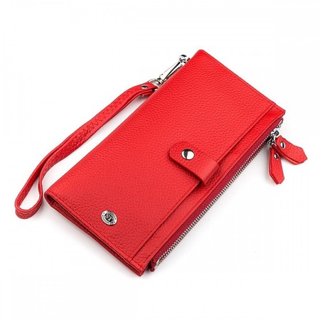 Жіночий шкіряний гаманець ST Leather 18381 (ST420) Червоний купити недорого в Ти Купи