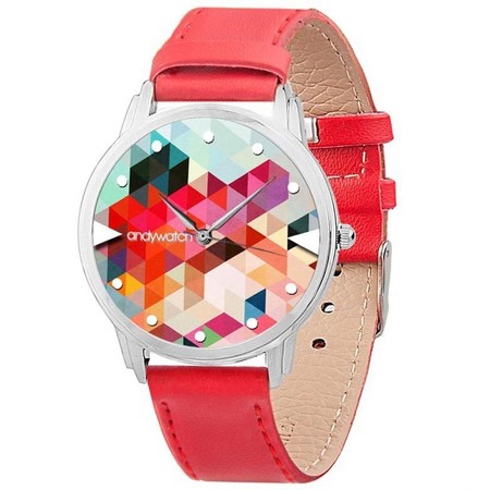 Наручний годинник Andywatch «Ромби» червоні AW 070-3 купити недорого в Ти Купи