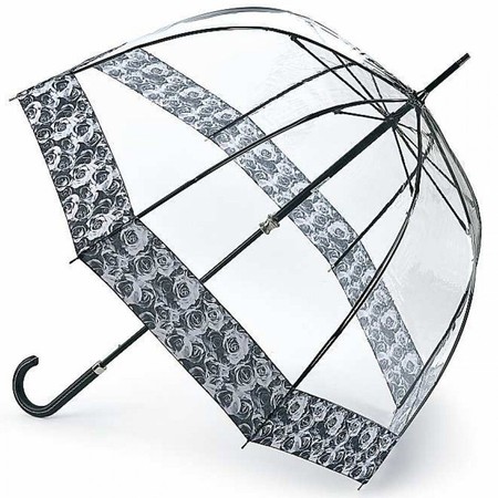 Жіноча механічна парасолька-тростина Fulton Birdcage-2 Luxe L866 Photo Rose (Троянди) купити недорого в Ти Купи