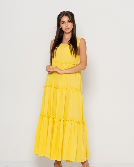 Сукня ISSA PLUS 10887 S жовтий купити недорого в Ти Купи