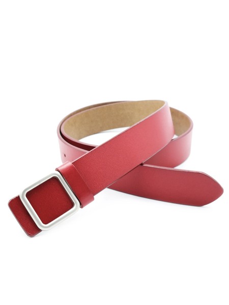 Женский кожаный ремень 3,3х110 см Weatro Красный kit-35cm-kozh-0042 купить недорого в Ты Купи