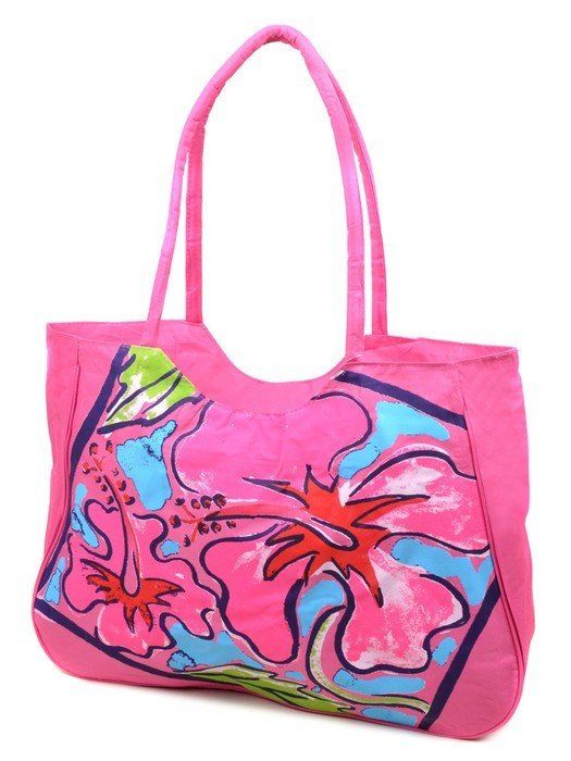 Женская розовая пляжная сумка Podium 1353 light-pink купить недорого в Ты Купи