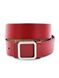 Женский кожаный ремень 3,3х110 см Weatro Красный kit-35cm-kozh-0042