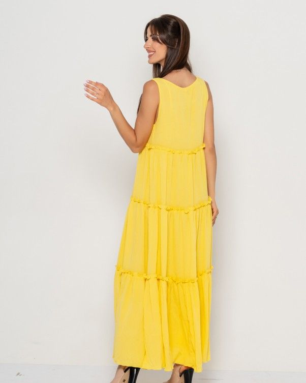 Сукня ISSA PLUS 10887 S жовтий купити недорого в Ти Купи
