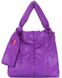 Фиолетовая дутая сумка POOLPARTY Zefir