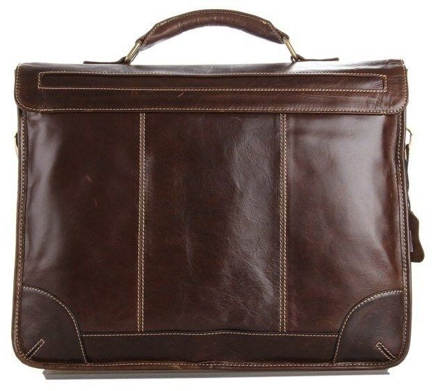 Чоловічий шкіряний портфель Vintage 14085 Коричневий купити недорого в Ти Купи