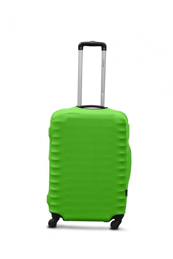 Защитный чехол для чемодана Coverbag неопрен салатовый неон L купить недорого в Ты Купи