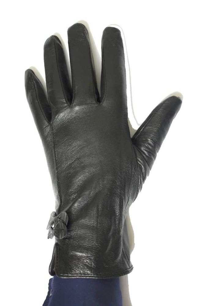 Женские кожаные перчатки чёрные Felix 358s1 S купить недорого в Ты Купи