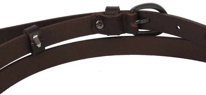 Женский кожаный ремень Skipper 1408-15 темно-коричневый купить недорого в Ты Купи