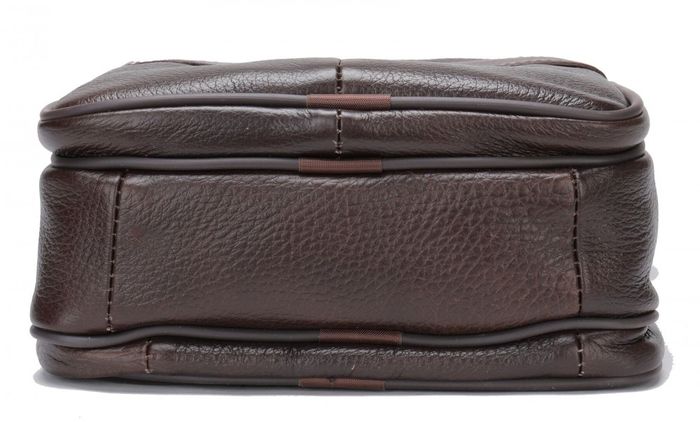Мужская кожаная тёмно-коричневая сумка Vintage 14706 купить недорого в Ты Купи